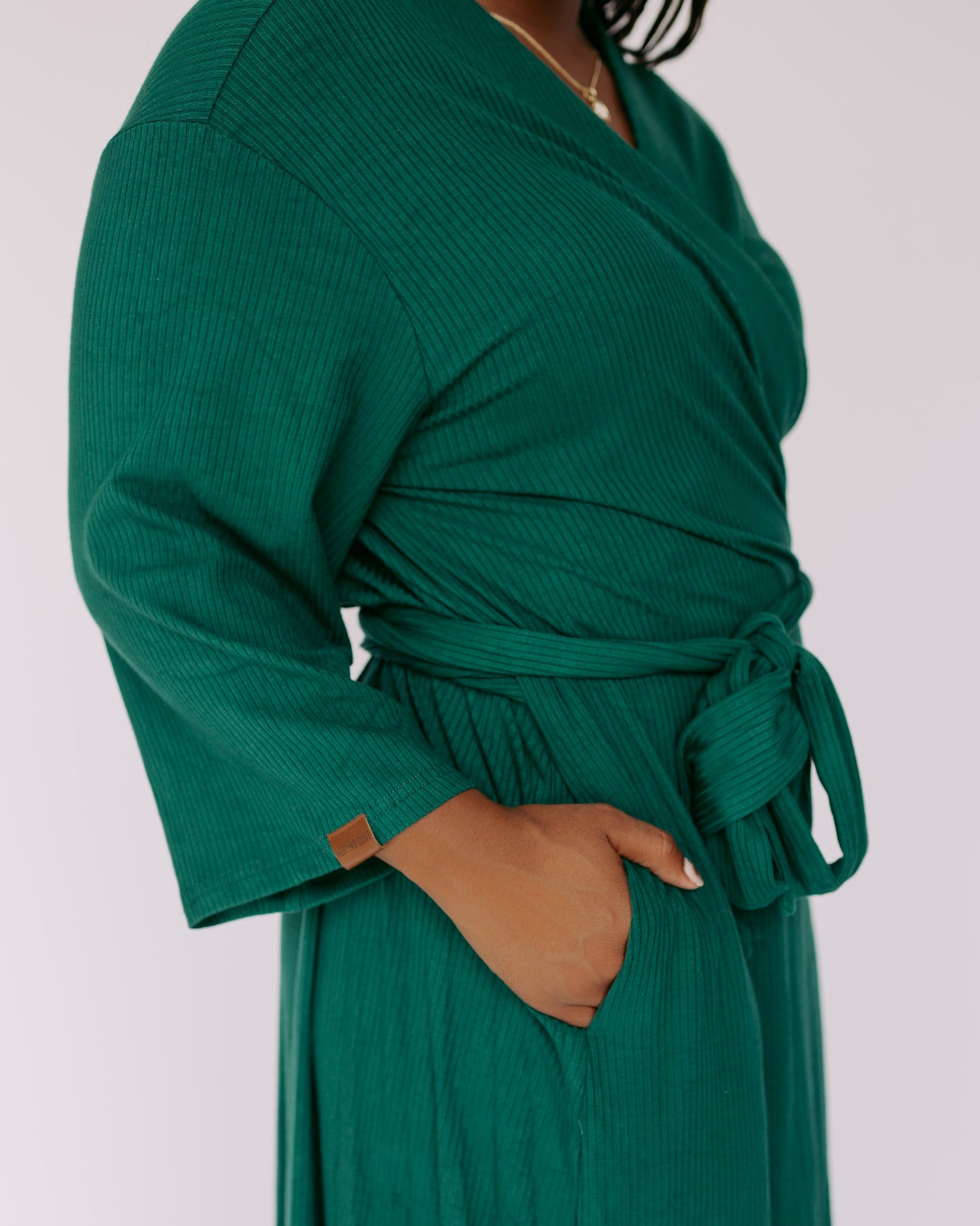Dress Robe – Forest Green (Ribbed)