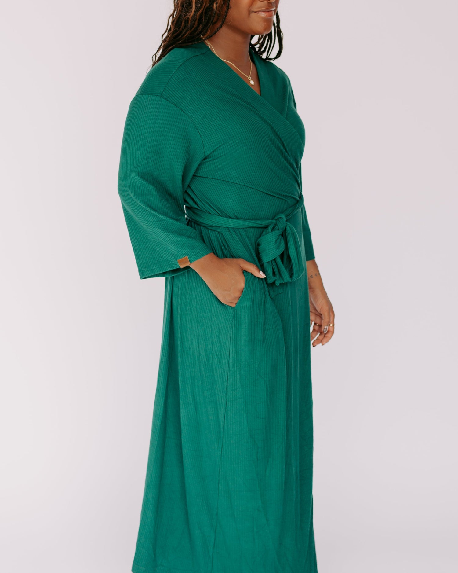 Dress Robe – Forest Green (Ribbed)