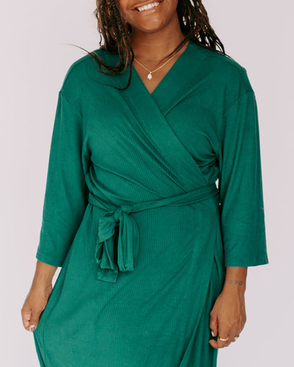 Dress Robe – Forest Green (Ribbed)