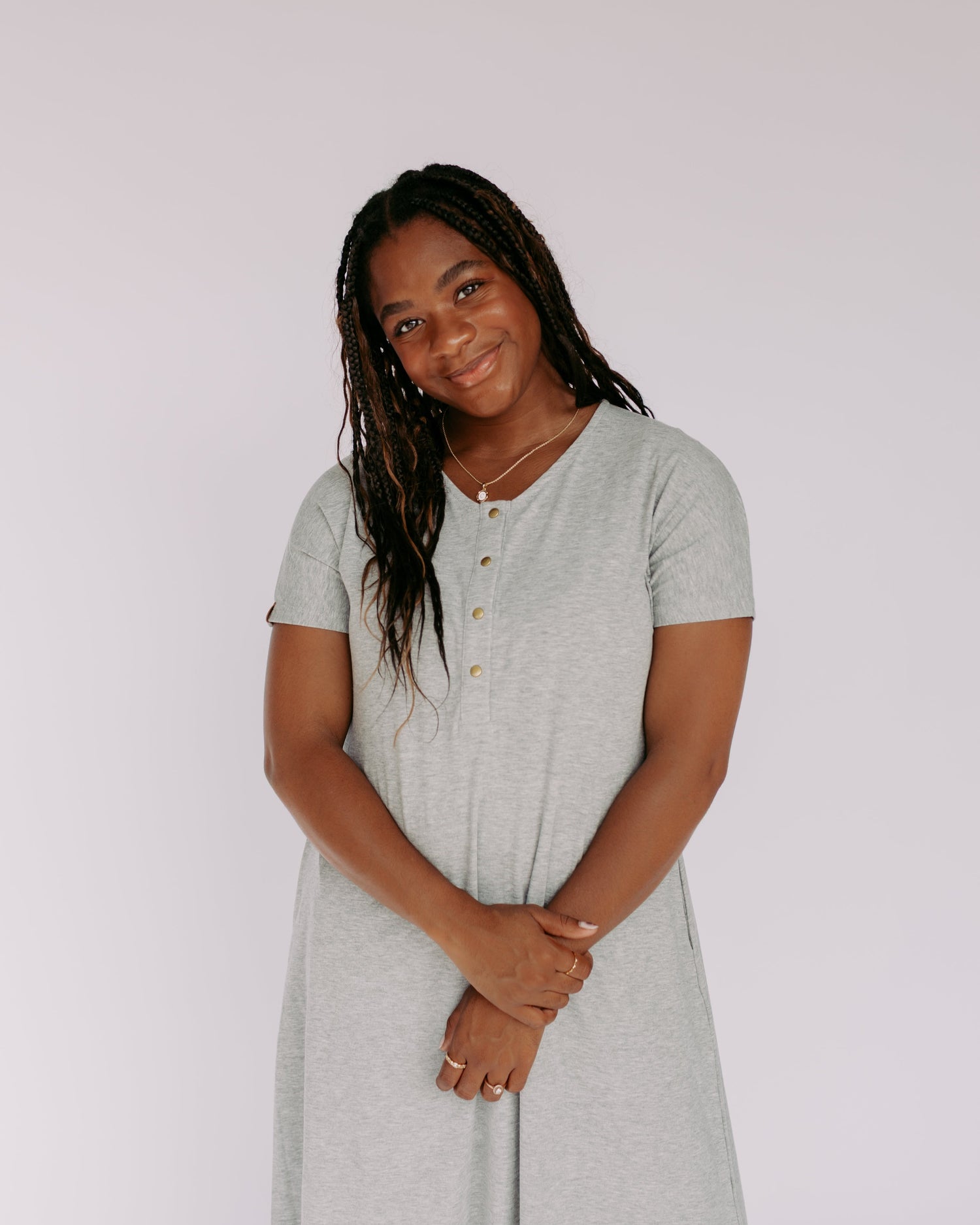 Kate Dress – Heather Gray