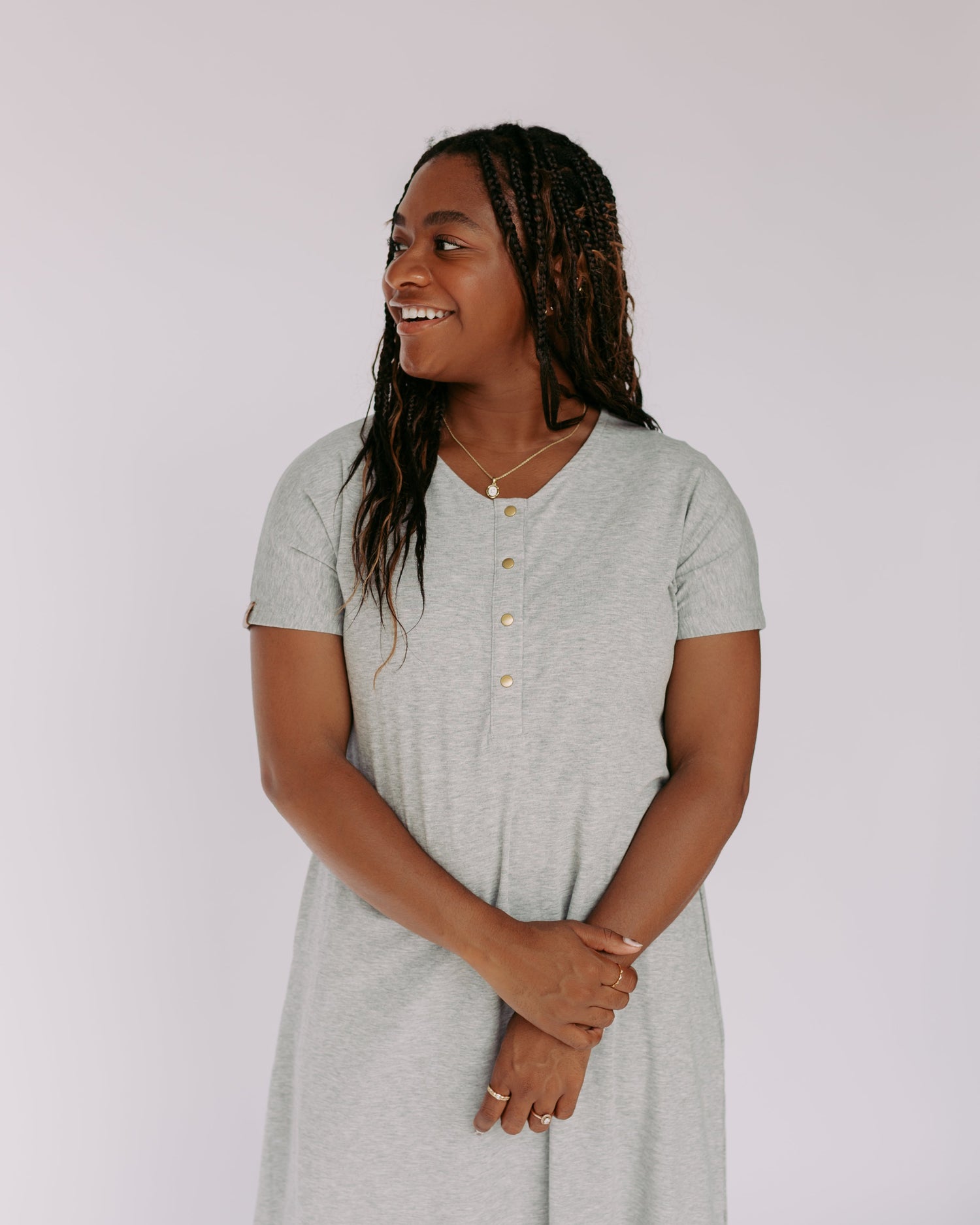 Kate Dress – Heather Gray