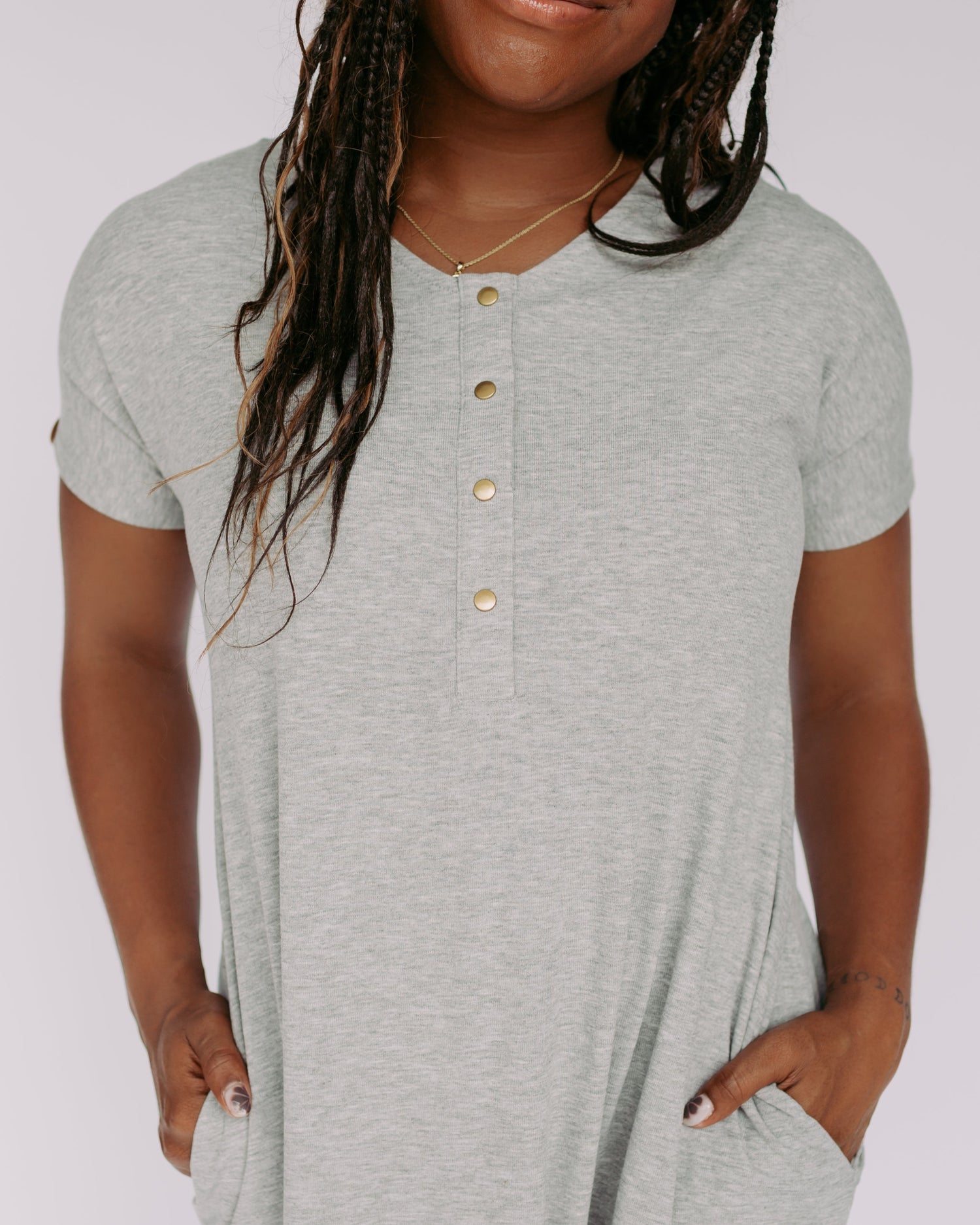 Kate Dress – Heather Gray