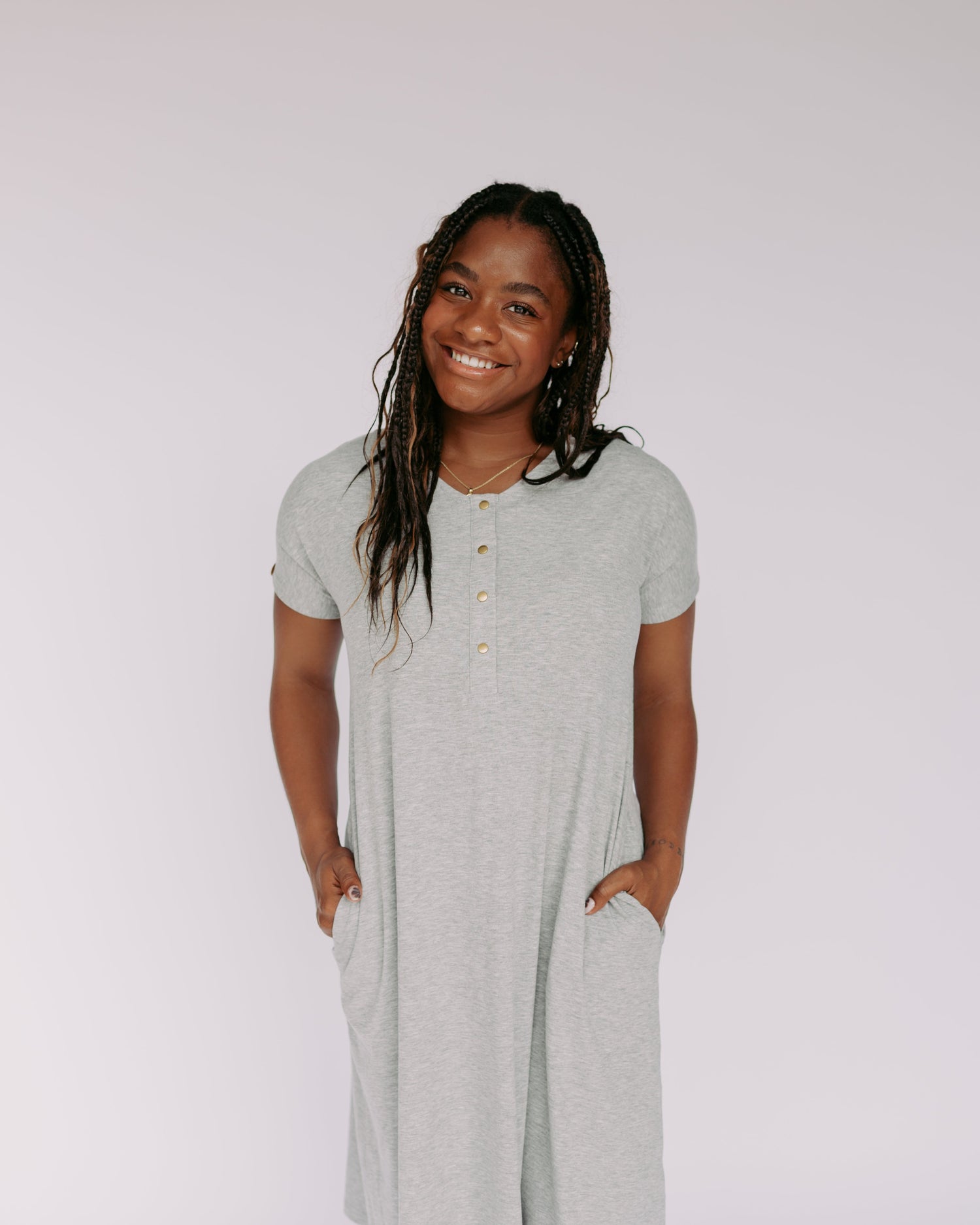 Kate Dress – Heather Gray