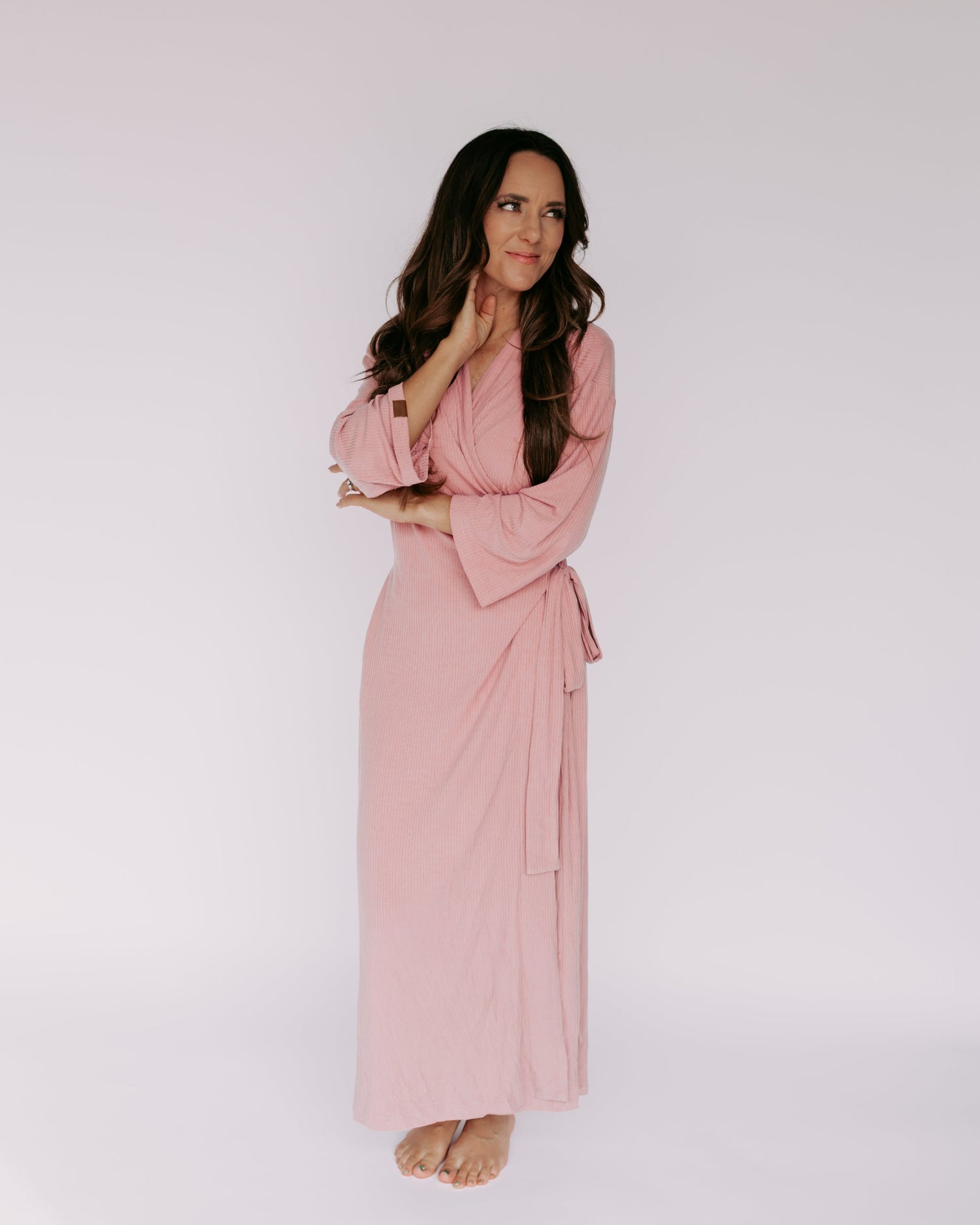 Dress Robe – Blush (Ribbed)