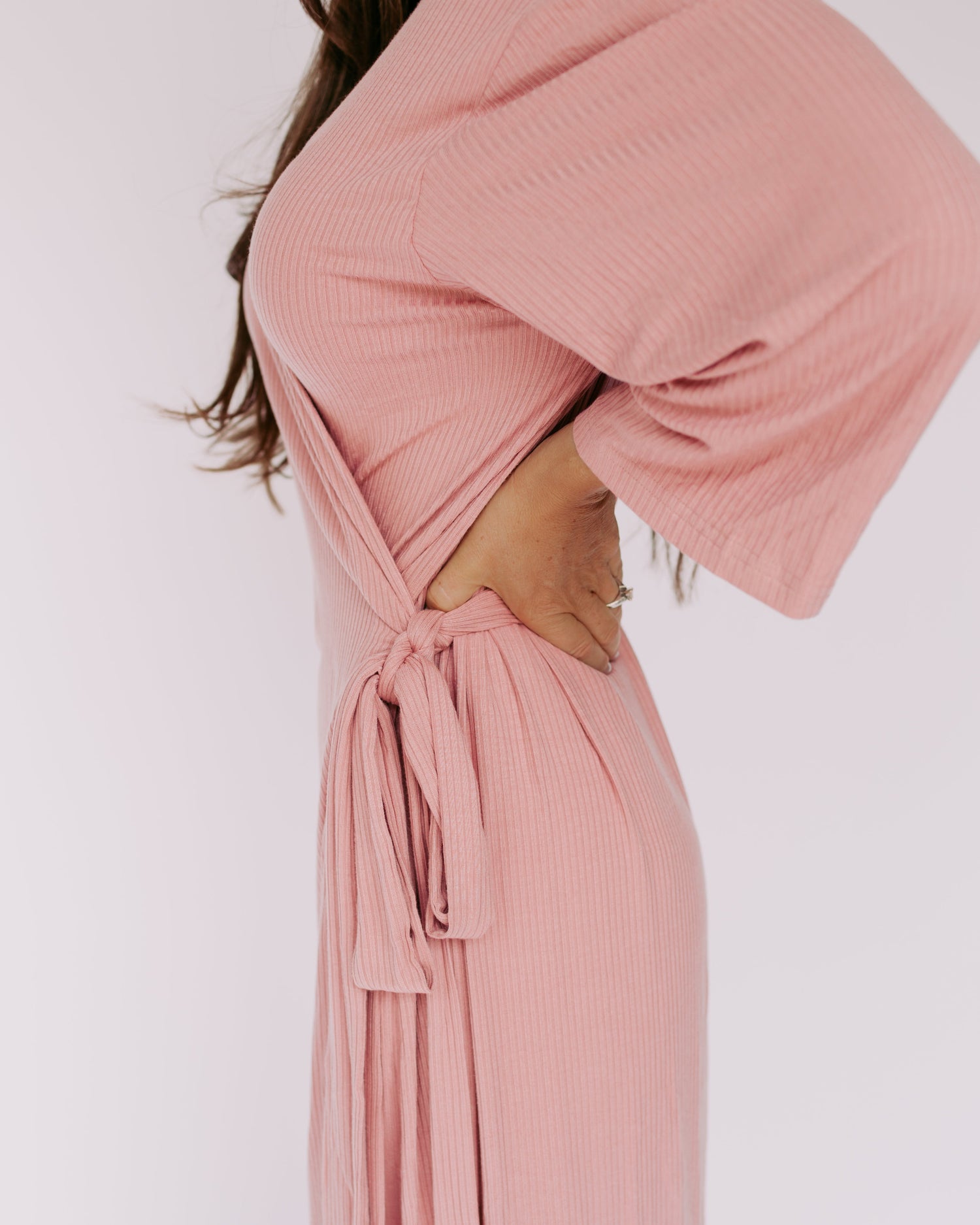 Dress Robe – Blush (Ribbed)
