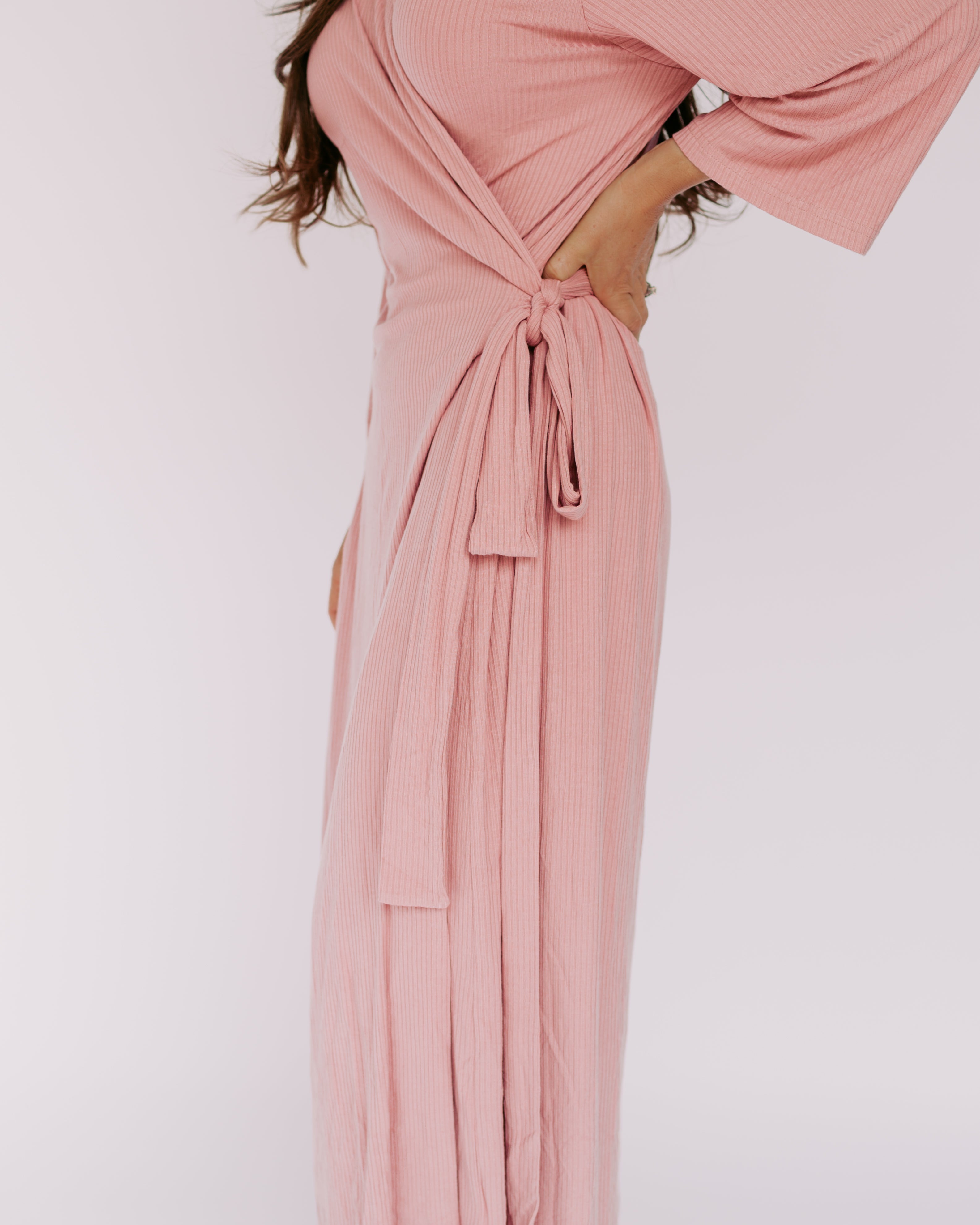 Dress Robe – Blush (Ribbed)