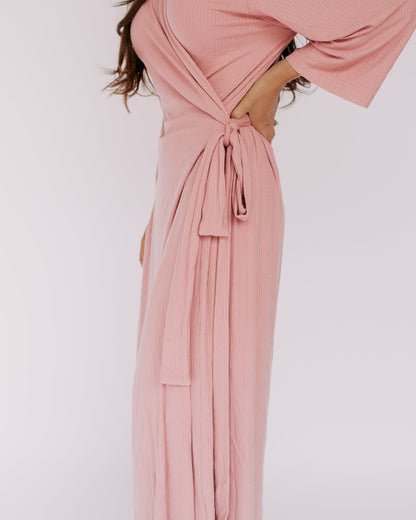 Dress Robe – Blush (Ribbed)