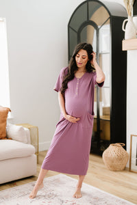 Loose Silhouette- Ribbed Lilac